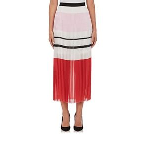 NWT N / NICHOLAS Striped Pleated Midi Skirt